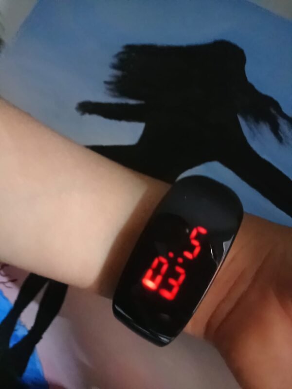 Reloj brazalete digital led rojo