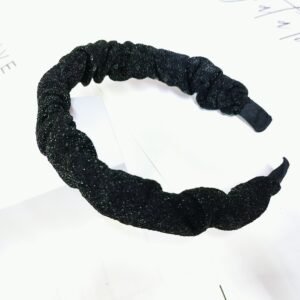 Diadema glitter lentejuela negra